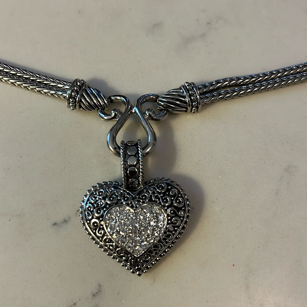 Beautiful Brighton necklace with sparkle heart so pretty check out the pictures